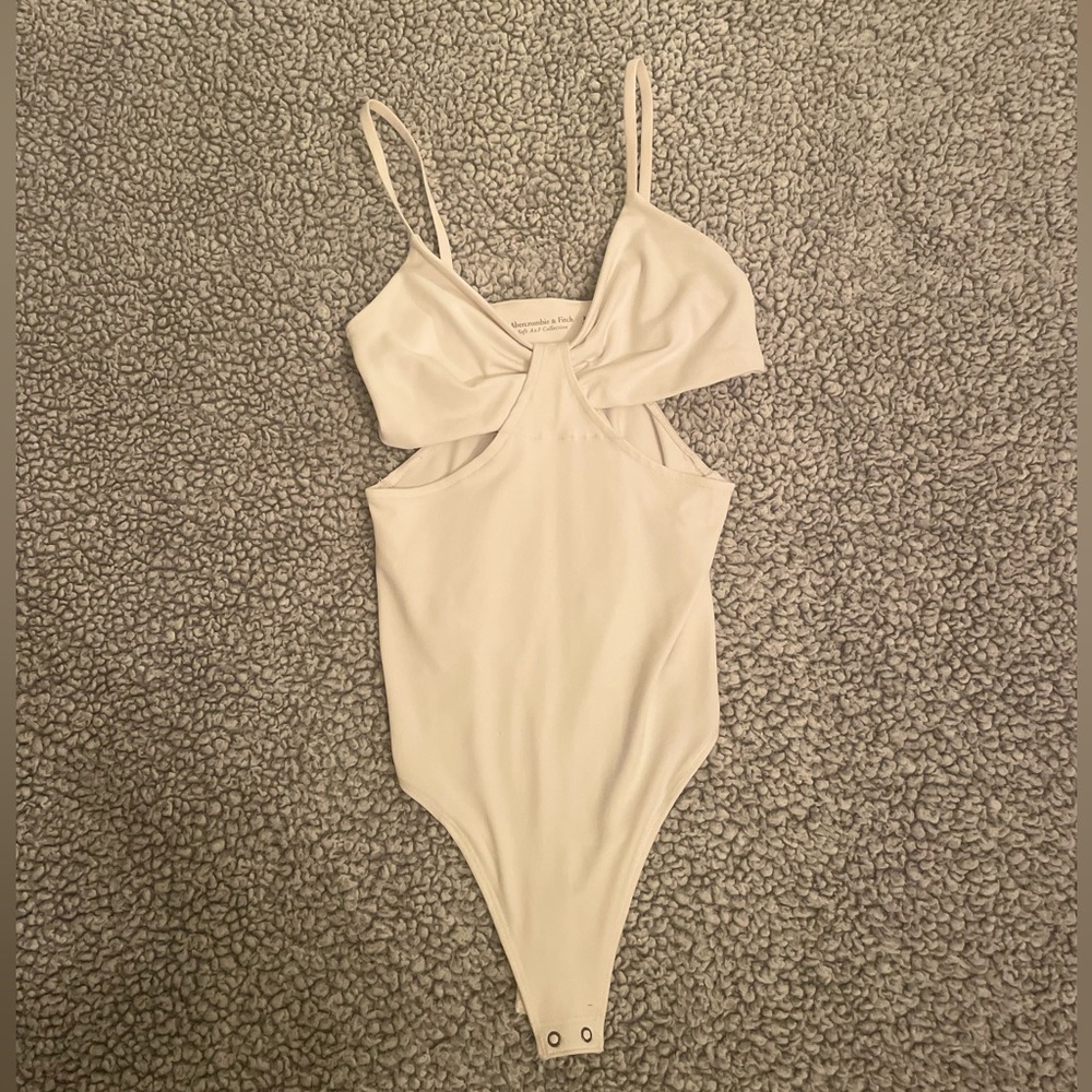 White Cutout Bodysuit